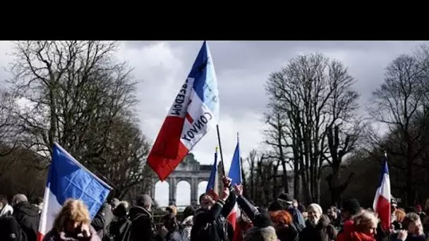 Faible mobilisation à Bruxelles du convoi dit "de la liberté"