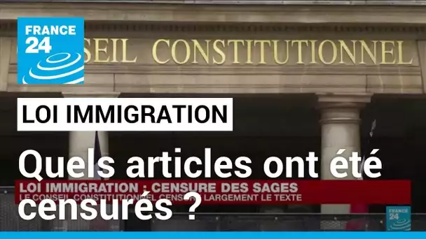 Loi immigration : quels articles du texte ont été censurés par le Conseil constitutionnel ?