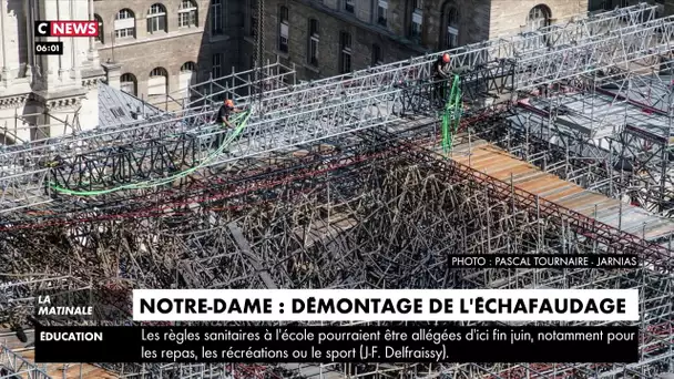 Notre-Dame : le démontage de l'échafaudage démarre ce lundi