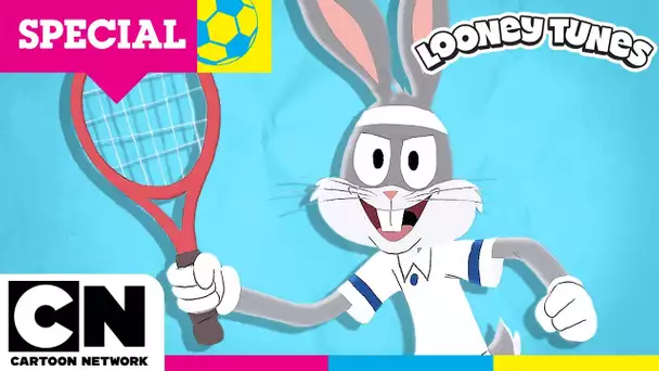 Bugs Bunny joue au tennis 🎾 Le sport, c’est fastoche | Looney Tunes #sport