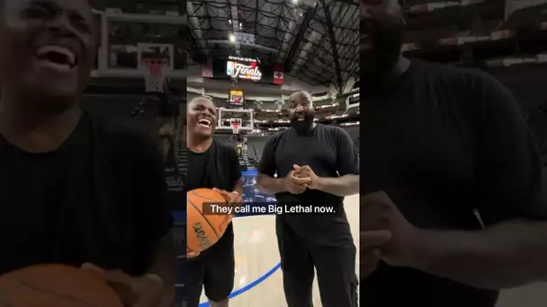 Lethal Shooter & former NBA Champ Kendrick Perkins at Finals Media Day in Dallas! 👀🔥|#Shorts