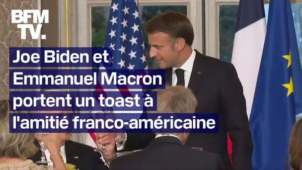 Dîner d'État: le toast d'Emmanuel Macron et Joe Biden en intégralité