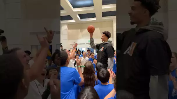 Wemby makes a surprise visit to meet and play ball with the Bay Area kids!