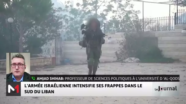 L´armée israélienne intensifie ses frappes dans le sud du Liban