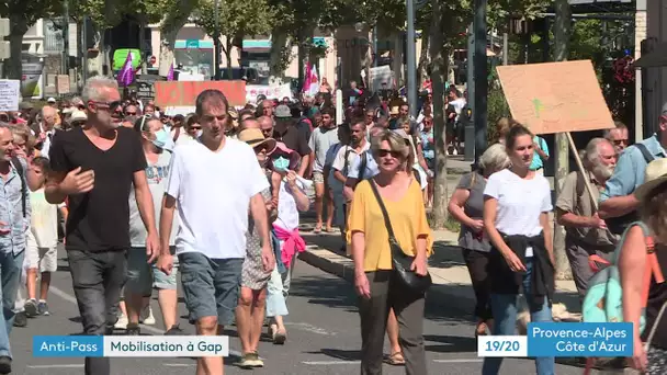 Gap : près de 900 manifestants anti pass sanitaire ont défilé ce samedi 28 août