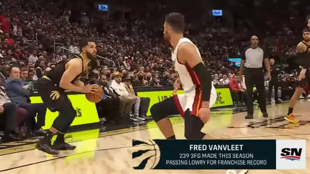 Fred VanVleet Breaks Kyle Lowry's Single Season 3PT Record