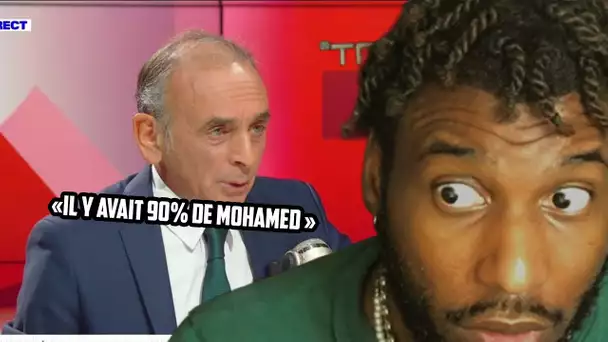 "IL Y AVAIT 90% DE MOHAMED" - ZEMMOUR S'EMBROUILLE AVEC BFM APRES CETTE SORTIE ??