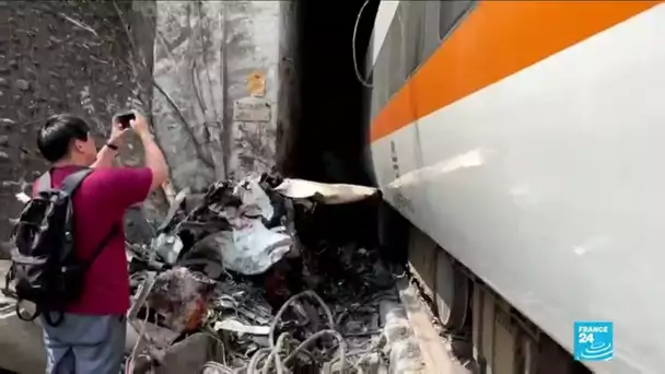 Accident ferroviaire à Taiwan : le déraillement d'un train fait des dizaines de morts