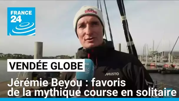 Vendée Globe : Jérémie Beyou, un des favoris de cette course en solitaire • FRANCE 24