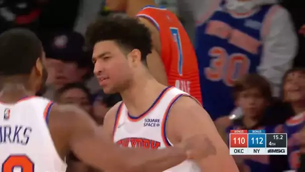 Grimes HUGE Late Bucket Sends Knicks to OT 🍎