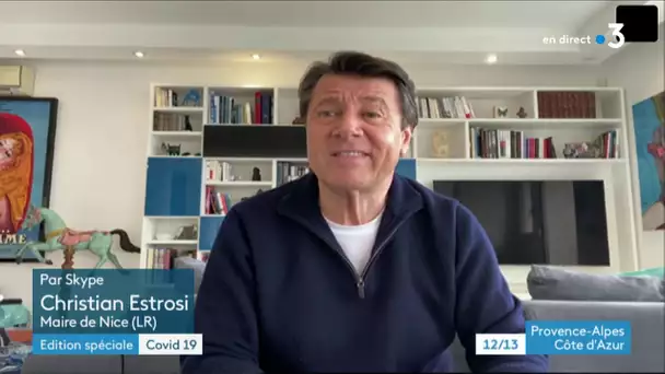 Interview par Skype de Christian Estrosi confiné