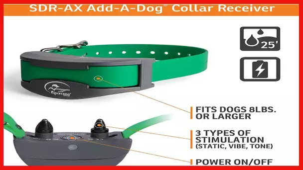 SportDOG Brand SportHunter 1225X/1825X Add-A-Dog Collar - Additional, Replacement, or Extra Collar