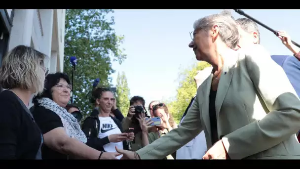 Émeutes : Elisabeth Borne à Lisieux pour rencontrer et rassurer des habitants et commerçants enco…