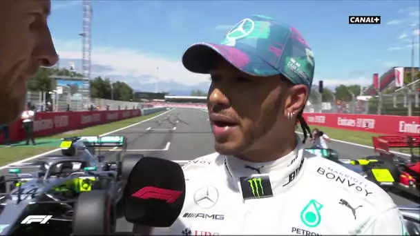 La réaction de Lewis Hamilton