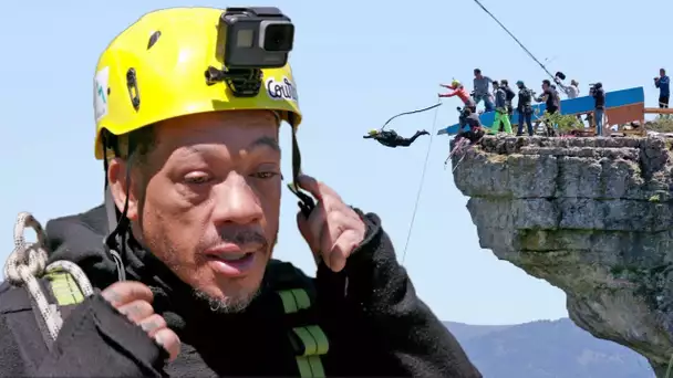 Saut pendulaire : Joey Starr a eu la peur de sa vie !