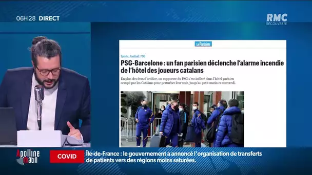 PSG-Barcelone: quand un supporter parisien déclenche l'alarme incendie de l'hôtel du Barça