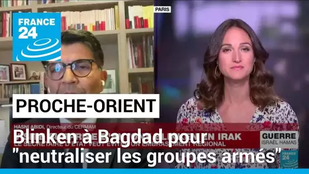 "Une visite (de Blinken) pour neutraliser les groupes armés", explique le chercheur Hasni Abidi