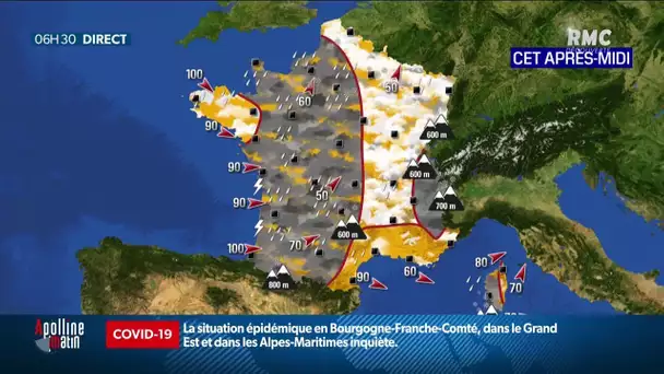 La météo du lundi 28 décembre 2020