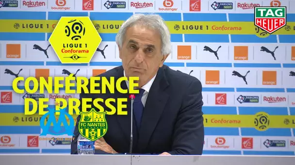 Conférence de presse Olympique de Marseille - FC Nantes ( 1-2 )  / 2018-19