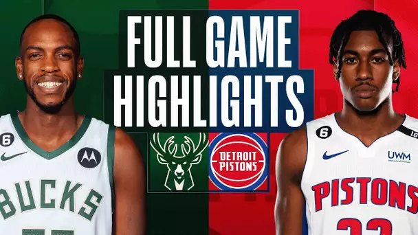 BUCKS at PISTONS | FULL GAME HIGHLIGHTS | March 27, 2023