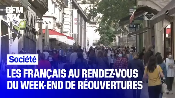 En terrasse et en magasin, les Français étaient au rendez-vous de ce week-end de réouvertures