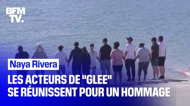 Des acteurs de 'Glee' rendent hommage à Naya RIvera sur les bords du lac Piru