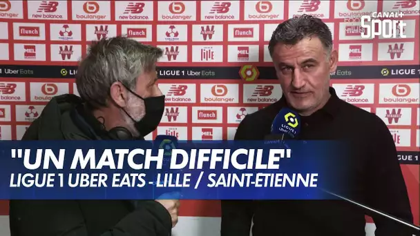 L'analyse de Christophe Galtier après Lille / Saint-Étienne