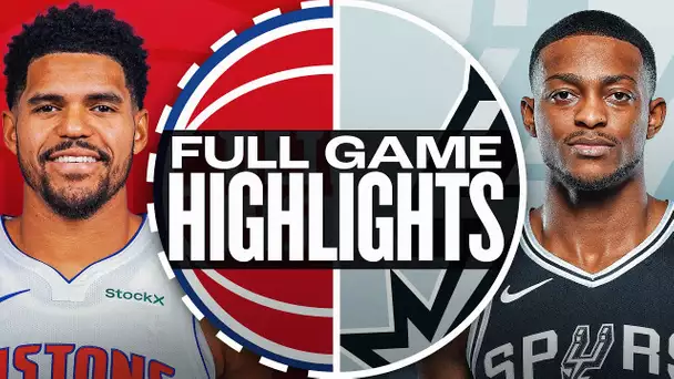 PISTONS at SPURS | FULL GAME HIGHLIGHTS | February 21, 2025