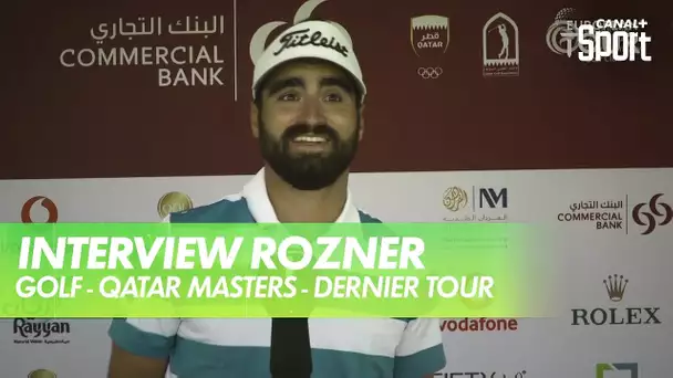 Interview d'Antoine Rozner - Golf - Qatar Masters