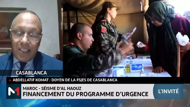 Maroc-séisme d´Al Haouz: financement du programme d´urgence