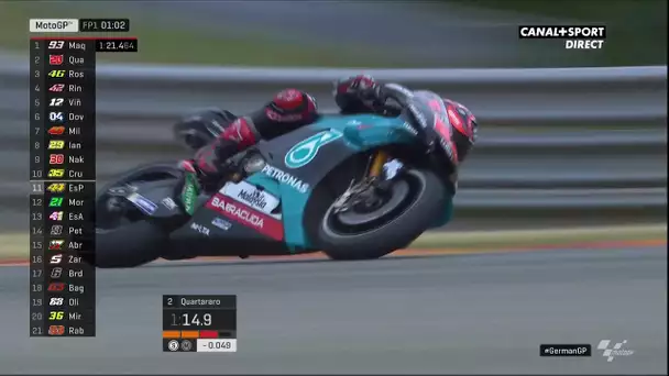 Fabio Quartararo meilleur temps des essais 1 !