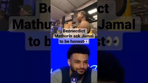 Bennedict Mathurin ask Jamal Murray about their 1v1 matchup at #NBAFinals media day! | #Shorts