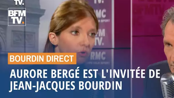 Aurore Bergé face à Jean-Jacques Bourdin en direct