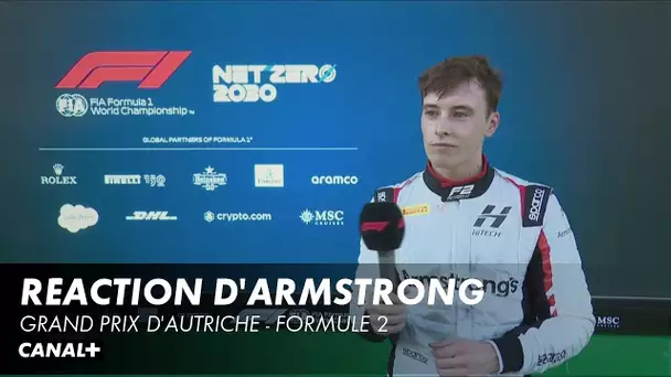 Réaction de Marcus Armstrong - Grand Prix d'Autriche - F2