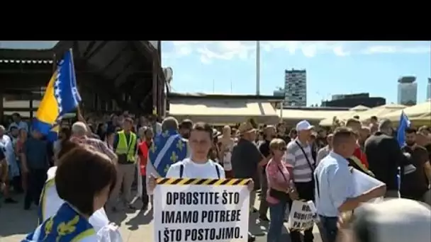 Sarajevo : manifestation contre l'inflation et la faiblesse des mesures contre la pauvreté