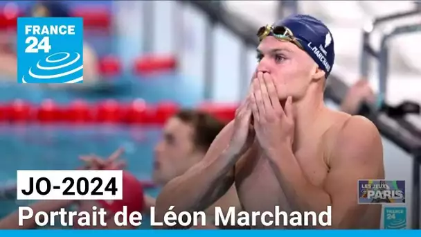 JO-2024 : portrait de Léon Marchand, champion olympique sur 400m 4 nages • FRANCE 24