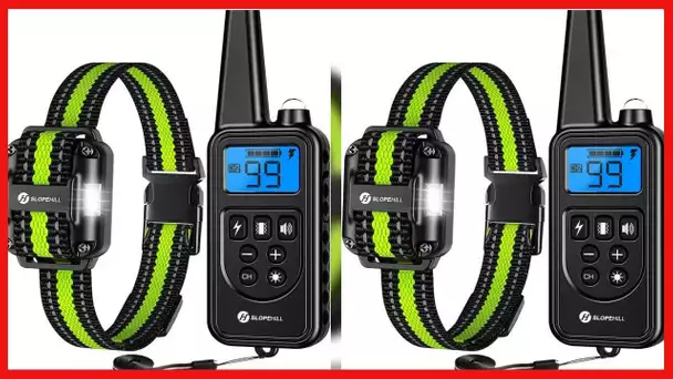 Dog Training Collar with 2600Ft Remote, Electronic Dog Shock Collar with Beep, Vibration, Shock