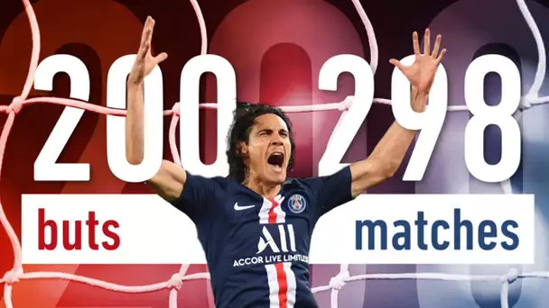 Comment Edinson Cavani a franchi le cap des 200 buts - Foot - PSG