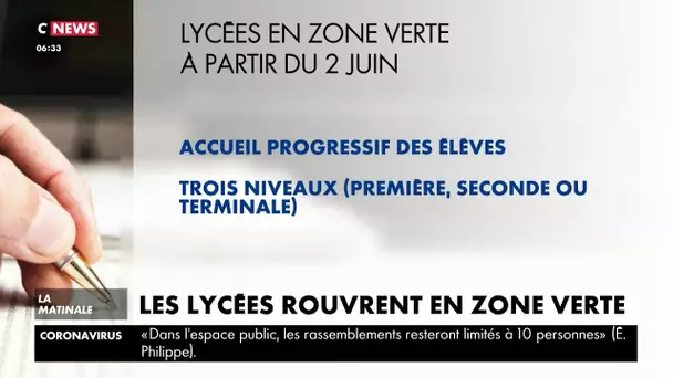 Déconfinement : réouverture des lycées en zone verte