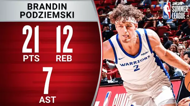 Brandin Podziemski GETS BUSY In Summer League!