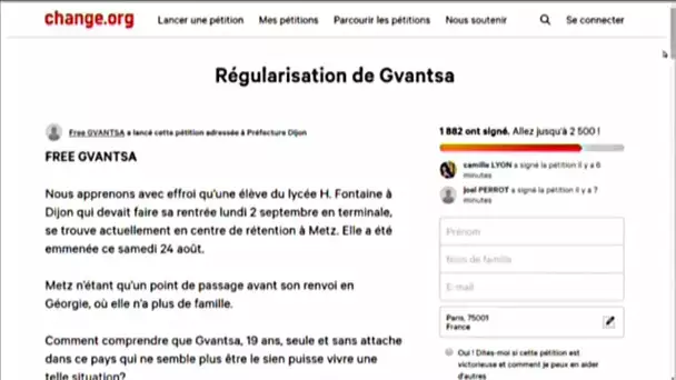 Dijon : mobilisation pour une lycéenne menacée d'expulsion vers la Géorgie