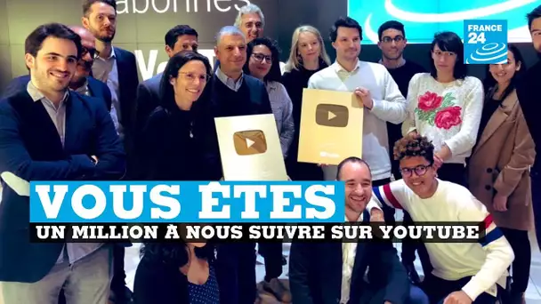 FRANCE 24 fête son million d’abonnés YouTube en français et en arabe