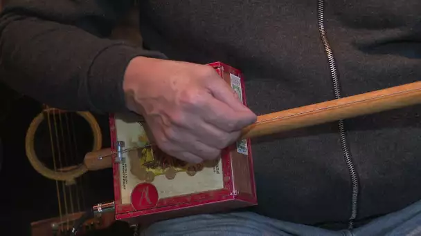 Rare luthier fabriquant des Cigar box guitar près de La Rochelle