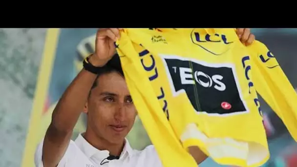 En jaune, retour triomphal d'Egan Bernal en Colombie