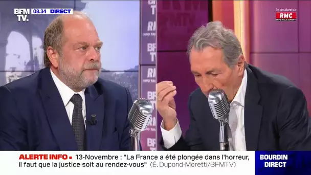 Eric Dupond-Moretti répond aux questions de Jean-Jacques Bourdin