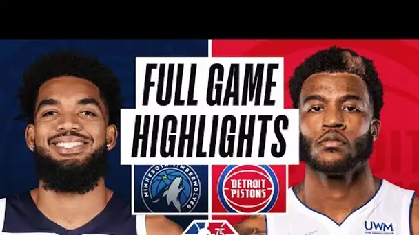 TIMBERWOLVES at PISTONS | FULL GAME HIGHLIGHTS | February 3, 2022