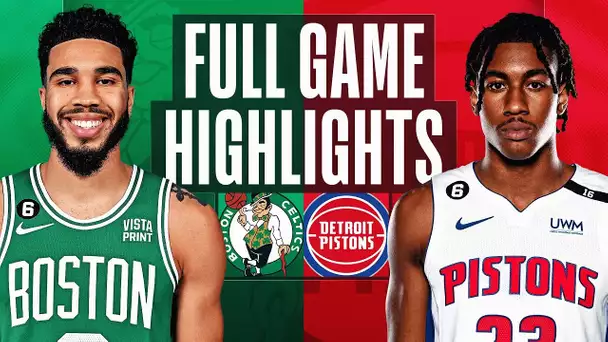 CELTICS at PISTONS | NBA FULL GAME HIGHLIGHTS | November 12, 2022