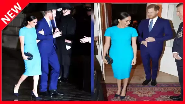 ✅  Meghan Markle a-t-elle voulu faire passer un message avec sa robe bleue turquoise ?