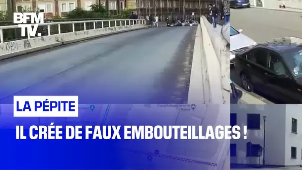 Il crée de faux embouteillages !