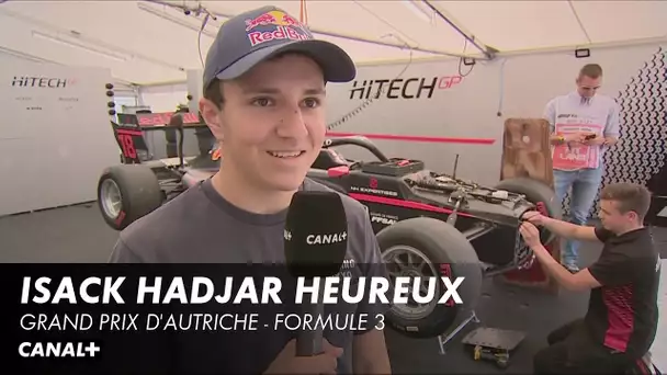 Isack Hadjar heureux - Grand Prix d'Autriche - F3